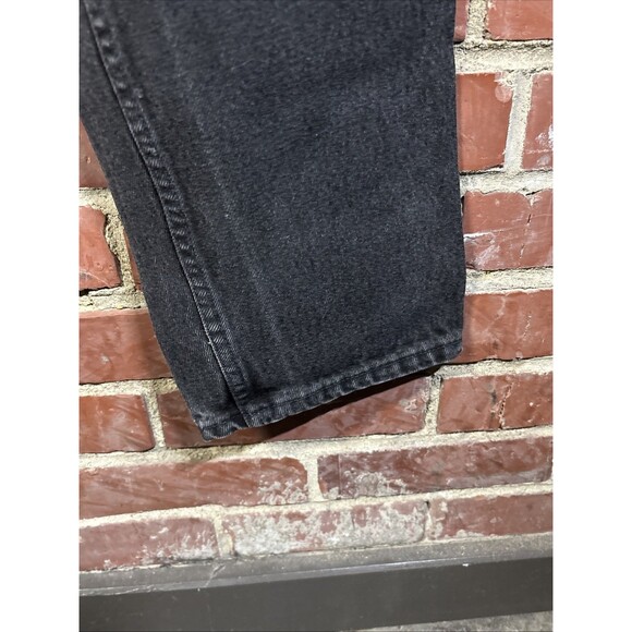 Vintage 90s Levi's 550 Jeans Relaxed Tapered Leg USA Black W36 34L, Real 36x34 - Picture 2 of 7